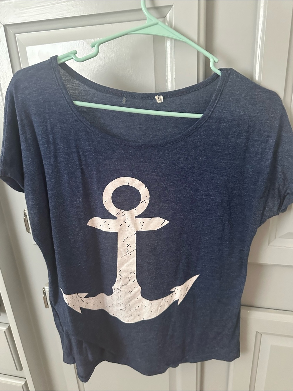 Navy Anchor Graphic Tee